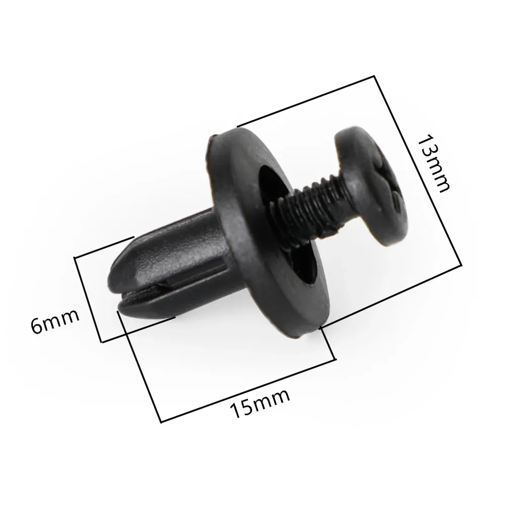 10x 6mm carenado Clip tornillo remaches Panel embellecedor para Suzuki GSX, Burgman, V-Strom genérico