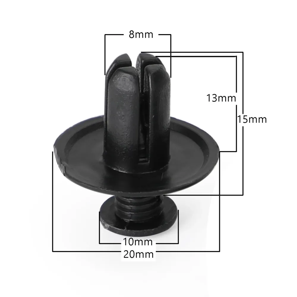 10x 8mm carenado Clip tornillo remaches Panel embellecedor para Suzuki GSX, Burgman, V-Strom genérico