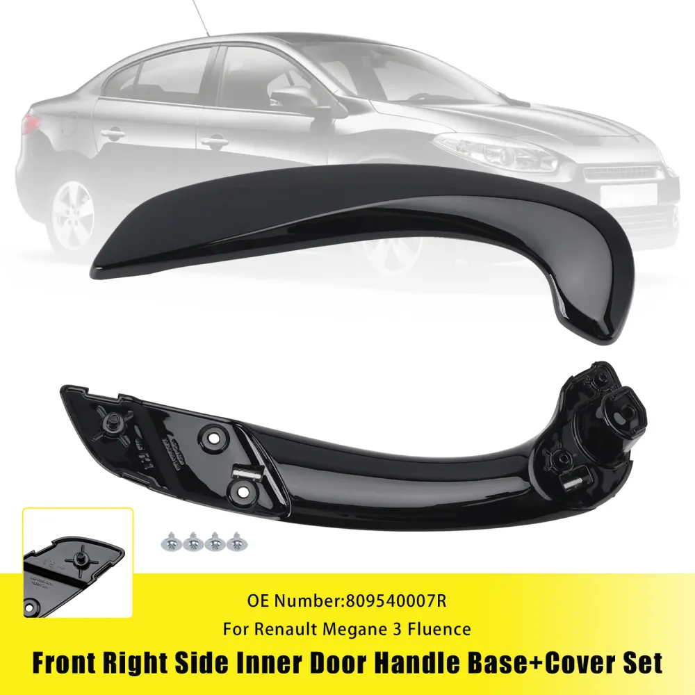 2009-2015 Renault Fluence Front Right Side Inner Door Handle Base+Cover Set 809540007R