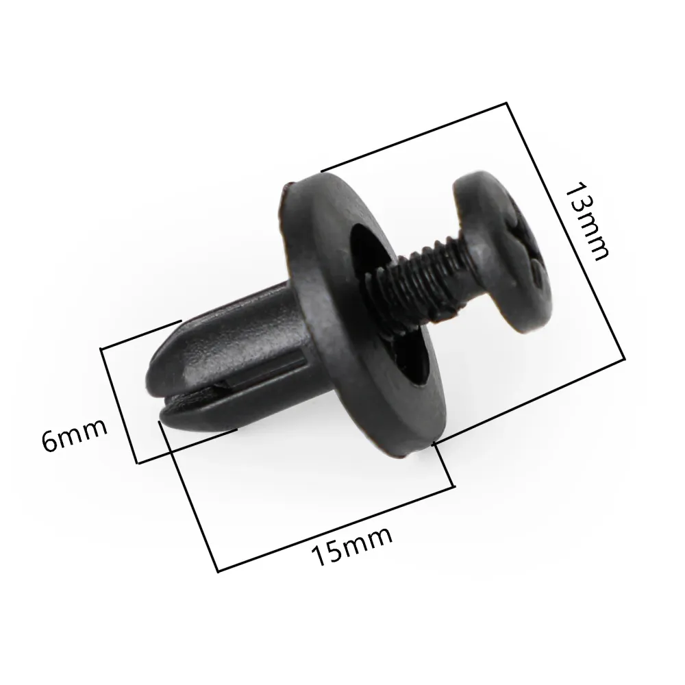 20x 6mm carenado Clip tornillo remaches Panel embellecedor para Suzuki GSX, Burgman, V-Strom