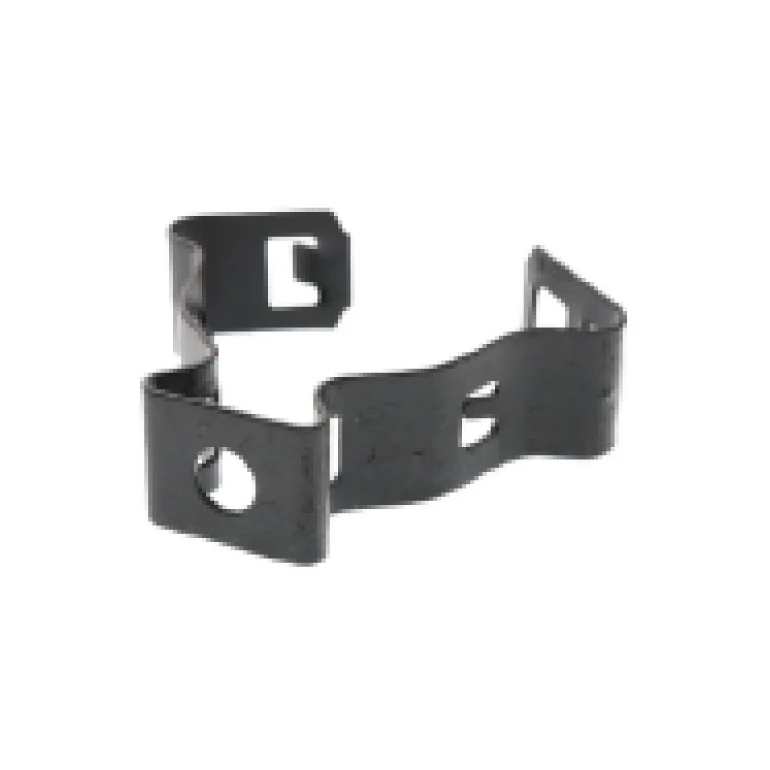 Abrazadera clip negra 32 mm.