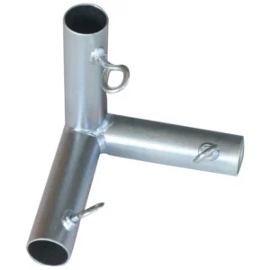 Conector plano en L de acero al carbono galvanizado F3 de 3/4 pulg., redondo, de 3/4 pulg. y 3/4 pulg. de diámetro, de 5-1...