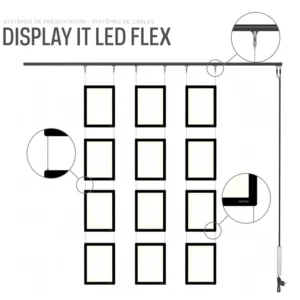 Kit de suspensión para display-it FLEX - Artiteq