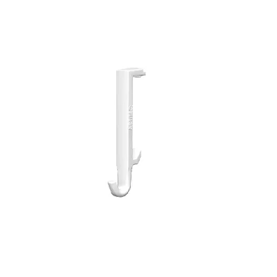 Pack de 10 perchas blancas con clip para Info Rail Artiteq