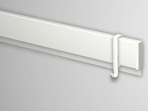Pack de 10 perchas blancas con clip para Info Rail Artiteq