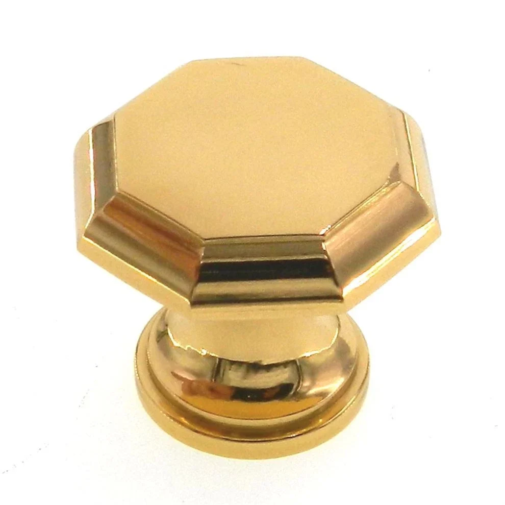 Tirador de Gaveta o Puerta de Bronce Sólido de 1,1/8"32 Modelo Octagon Avante Color SN AVANTE HARDWARE