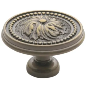 Tirador de Gaveta o Puerta de Bronce Sólido de 1" Modelo Ornamental Baldwin Color 050 Baldwin Hardware Corp.