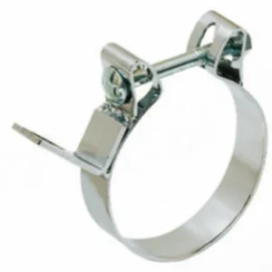 ABRAZADERA BEPO CON MANGO 4" ACERO PARA ESCAPE CROMADO