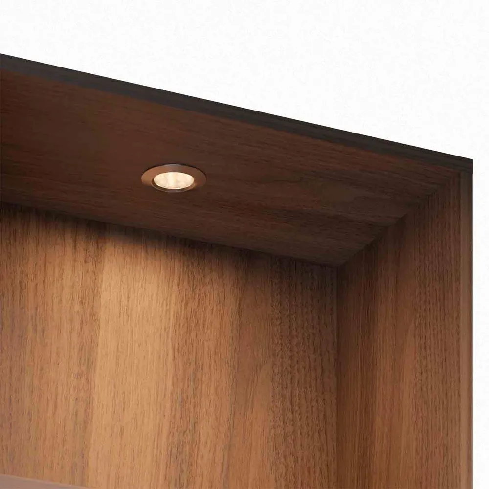 Bala led de incrustar aluminio negro o anodizado, con luz integrada neutra o cálida Gris Bonuit