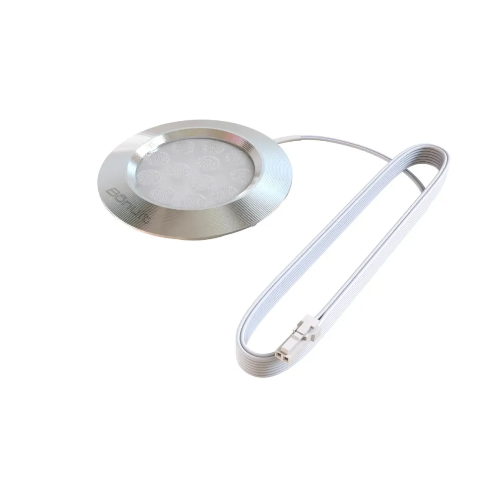 Bala led de incrustar aluminio negro o anodizado, con luz integrada neutra o cálida Gris Bonuit
