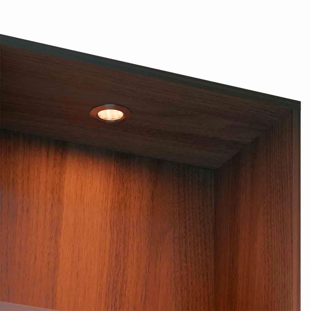Bala led de incrustar aluminio negro o anodizado, con luz integrada neutra o cálida Gris Bonuit