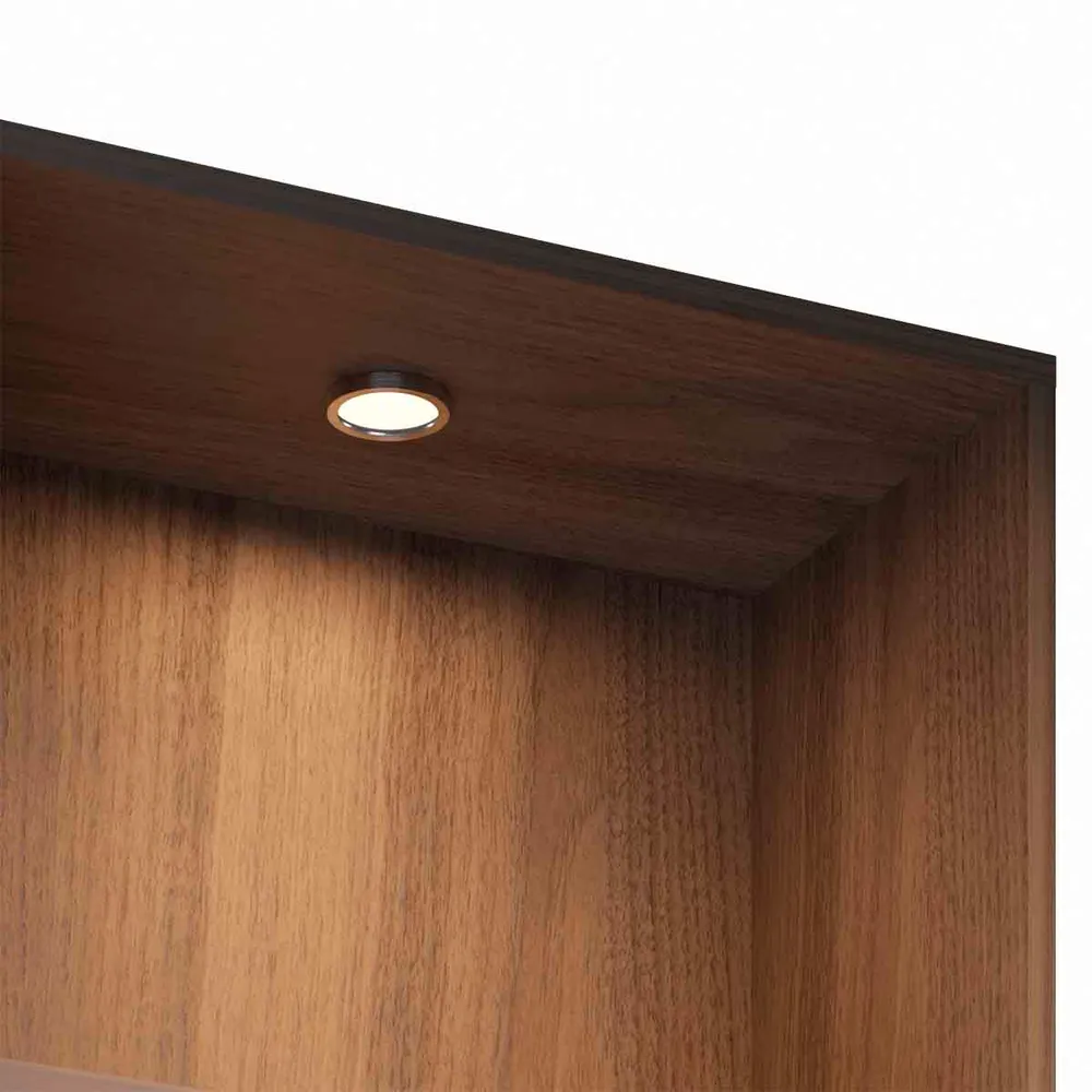 Bala led de sobreponer aluminio negro o anodizado con luz integrada neutra o cálida Gris Bonuit
