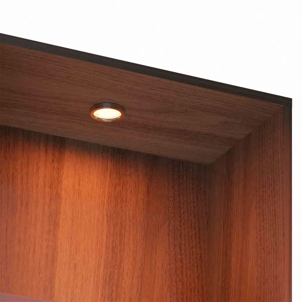 Bala led de sobreponer aluminio negro o anodizado con luz integrada neutra o cálida Gris Bonuit
