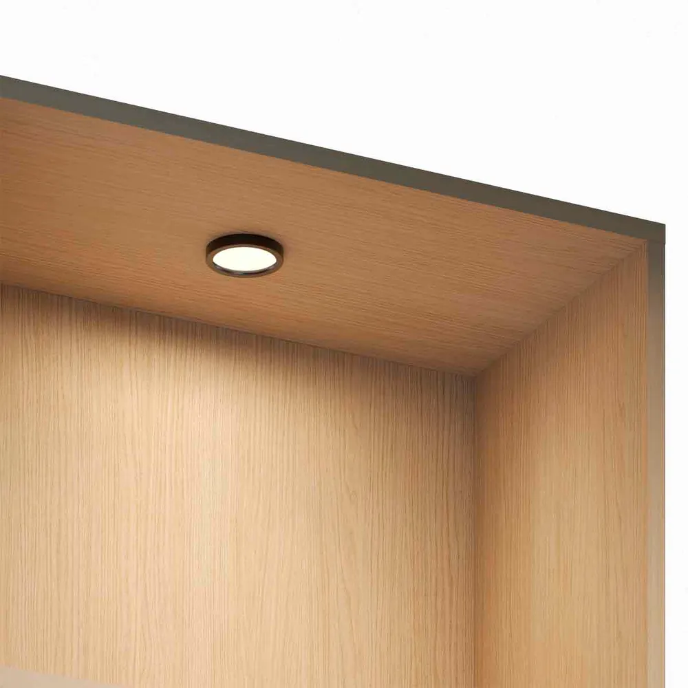 Bala led de sobreponer aluminio negro o anodizado con luz integrada neutra o cálida Negro Bonuit