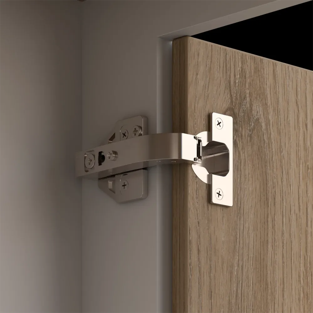 Bisagra de cazoleta para mueble esquinera de 90° cierre lento clip on de montaje fácil Bonuit