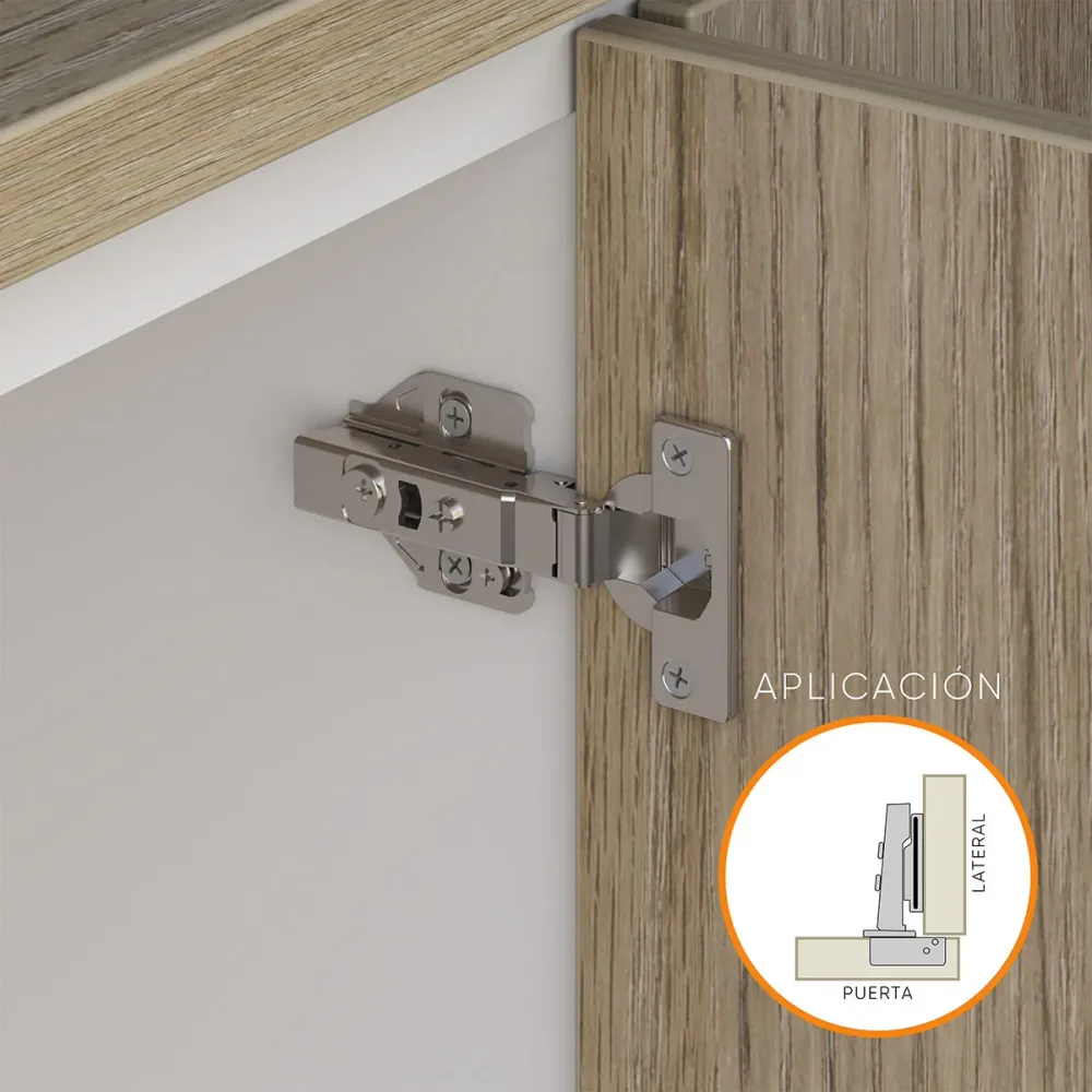 Bisagra de cazoleta para mueble high quality cierre común de 110° clip on de montaje fácil Bonuit