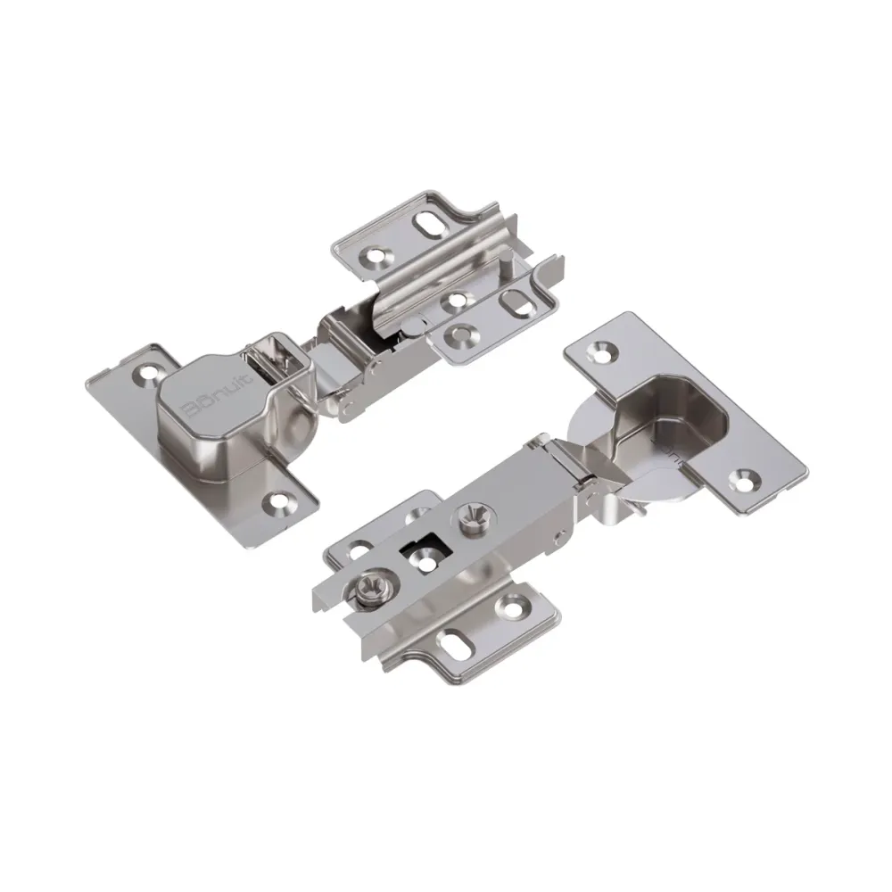 Bisagra de cazoleta para mueble slide on de 110° Niquelado Bonuit