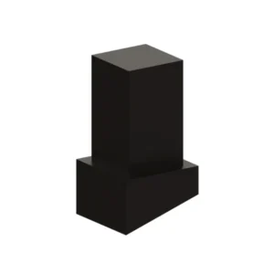 Conector cubo modular pata inclinada negro Bonuit