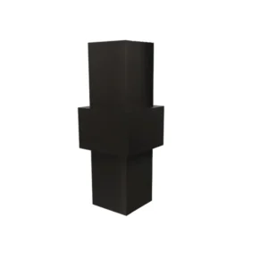 Conector cubo modular 2 vias negro Bonuit