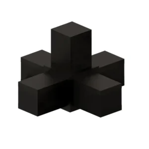 Conector cubo modular 5 vias negro Bonuit