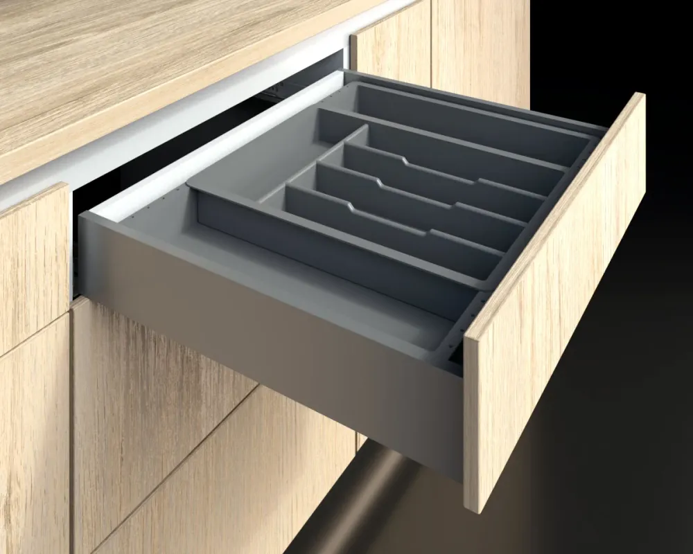Cubiertero organizador gris 330-530X420 mm Bonuit