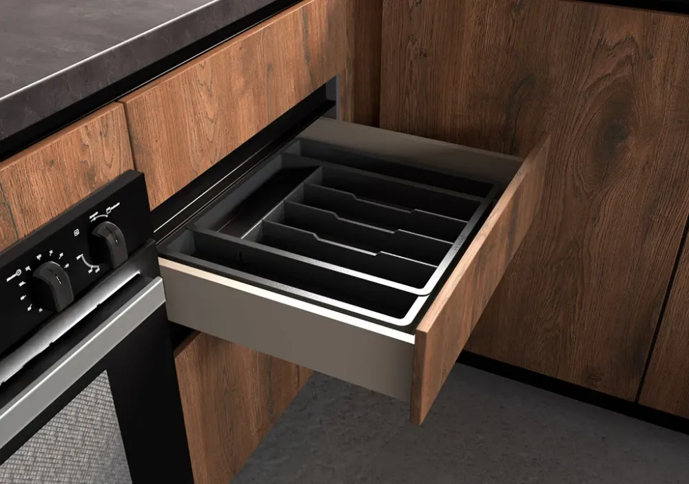 Cubiertero organizador gris 330-530X420 mm Bonuit
