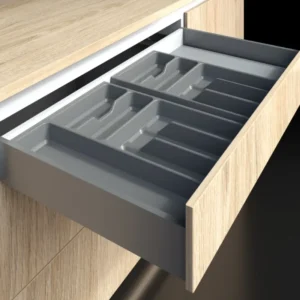 Cubiertero organizador gris antracita A5 273X540X50 mm Bonuit