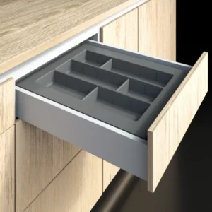 Cubiertero organizador plástico gris serie A2 390X480X50 Bonuit
