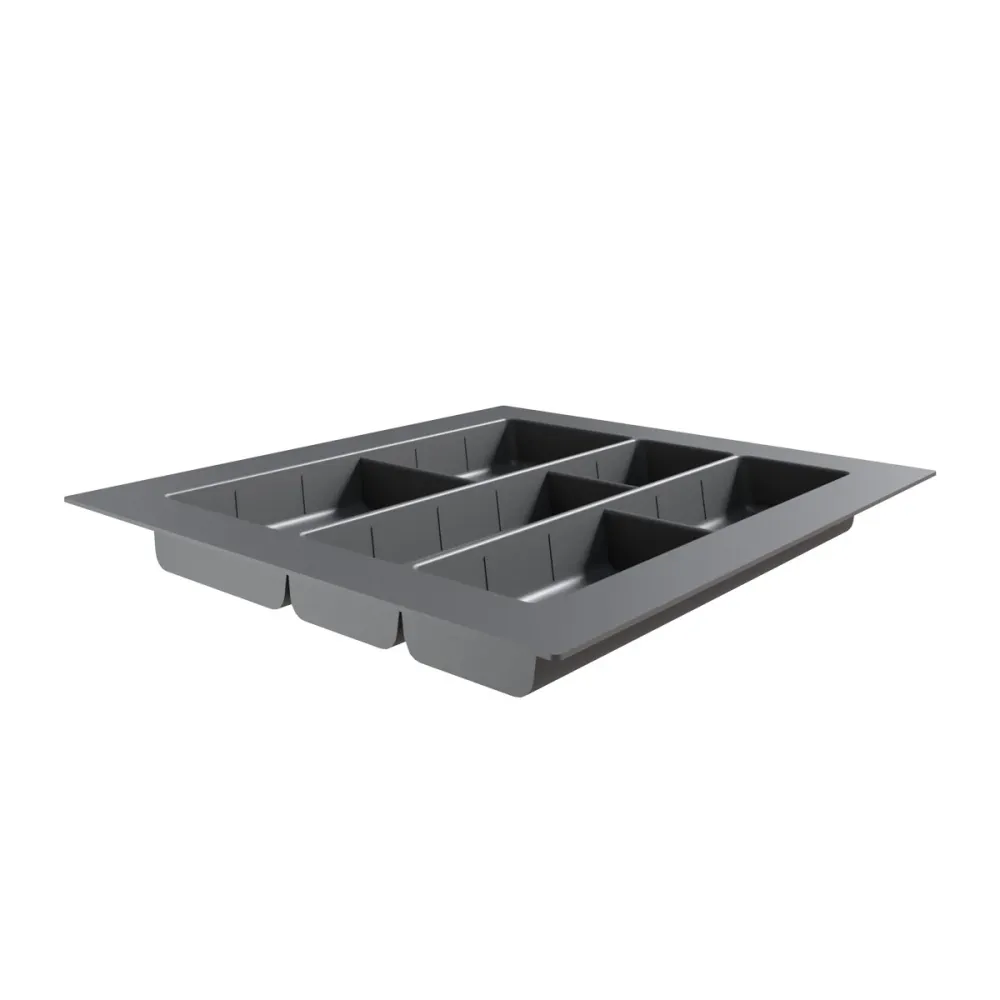 Cubiertero organizador plástico gris serie A2 440X480X50 mm Bonuit