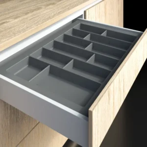 Cubiertero organizador plástico gris serie A2 730X480X50 mm Bonuit