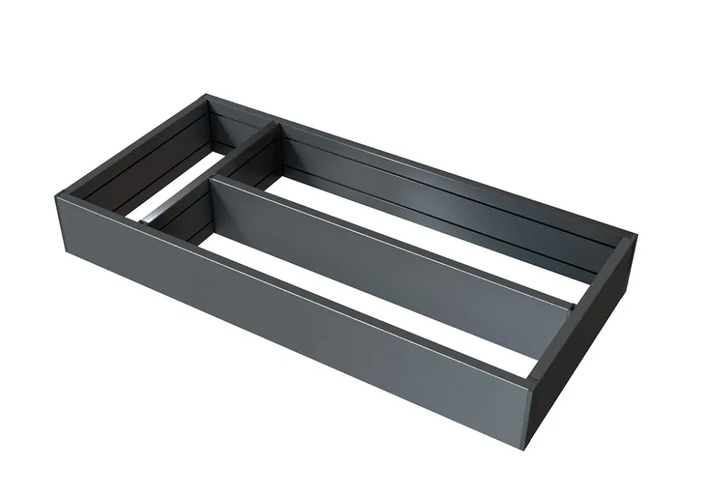 Cubiertero y sistema de separaciones o divisiones en aluminio 400X500 para cajon Bonuit