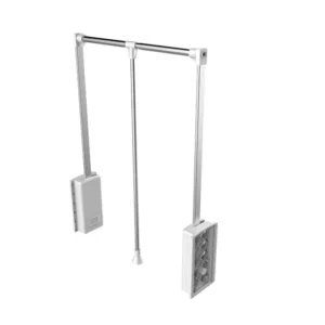 Elevador para closet 54-66 cm cromado o mate Brillante Bonuit