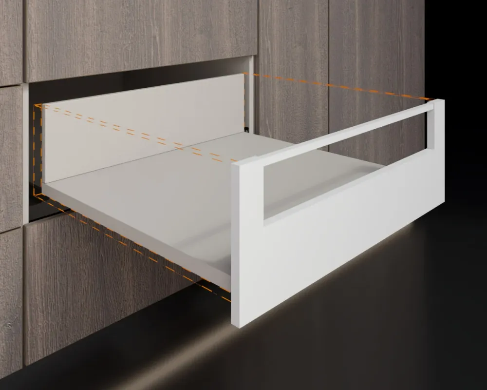 Frontal Bonuit slim box alto Blanco