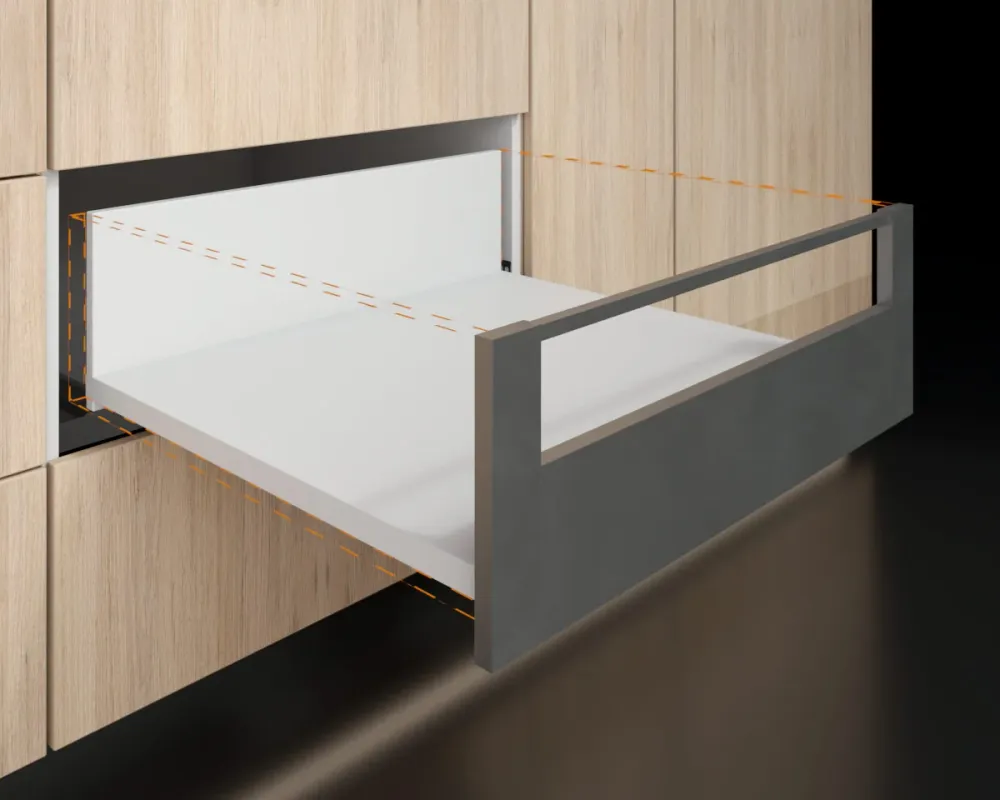 Frontal Bonuit slim box alto Blanco