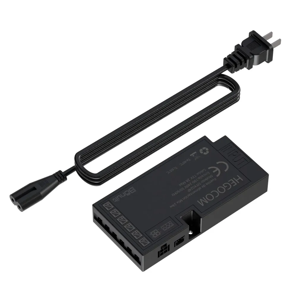 Fuente de poder (cinco metros) dimerizable Negro Bonuit