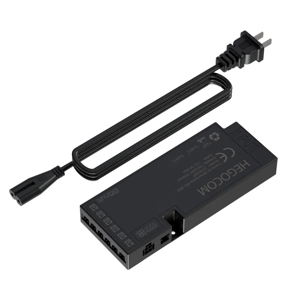 Fuente de poder (cinco metros) dimerizable Negro Bonuit