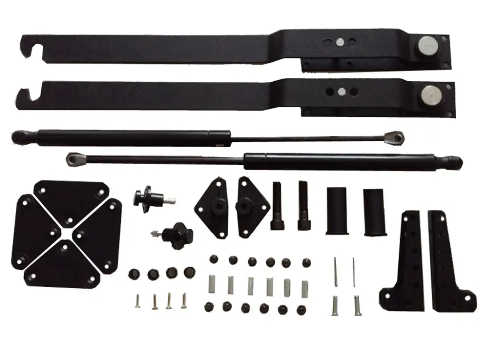 Herraje para cama sencilla tipo escritorio horizontal doble- oculto pared Bonuit