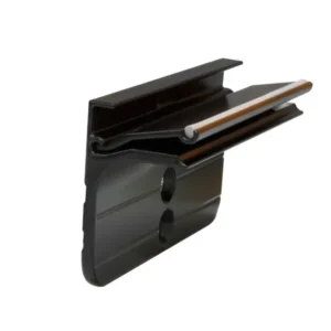 Kit soporte aluminio negro para entrepaño de vidrio 6mm/8mm Bonuit