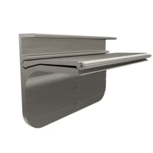 Kit soporte aluminio para entrepaño de vidrio 6mm/8mm Bonuit