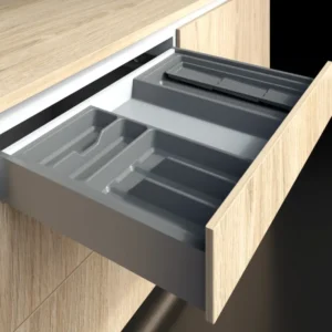 Organizador de especias gris antracita A5 102X444X25 mm Bonuit