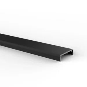 Perfil canto no ranura para tablero 15mm x 3m pintura negra Bonuit