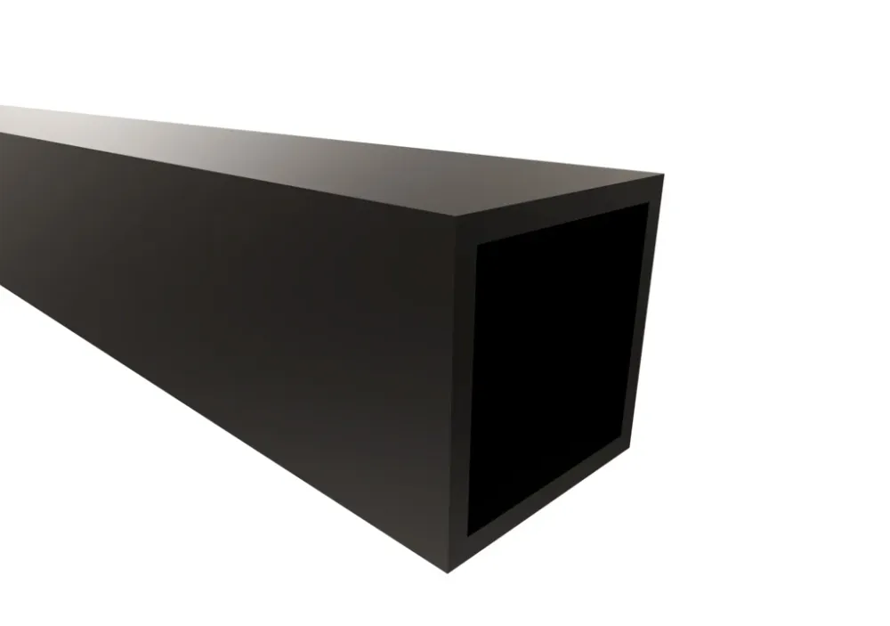 Perfil cubo modular principal x 3m pintura negra Bonuit