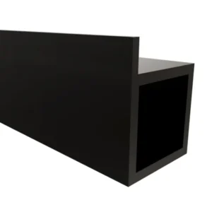 Perfil cubo modular soporte tablero x 3m pintura negra Bonuit
