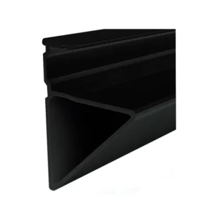 Perfil soporte repisa negro tablero 15 mm x 3 m Bonuit