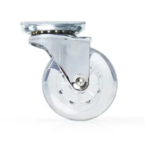 Rodachina. pu transparente 64 kilos h: 97 mm ø 75 mm Bonuit