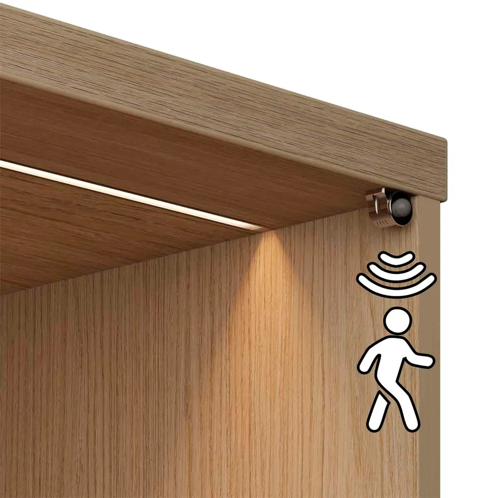 Sensor de movimiento pir integrado para fuente, blanco o negro Blanco Bonuit