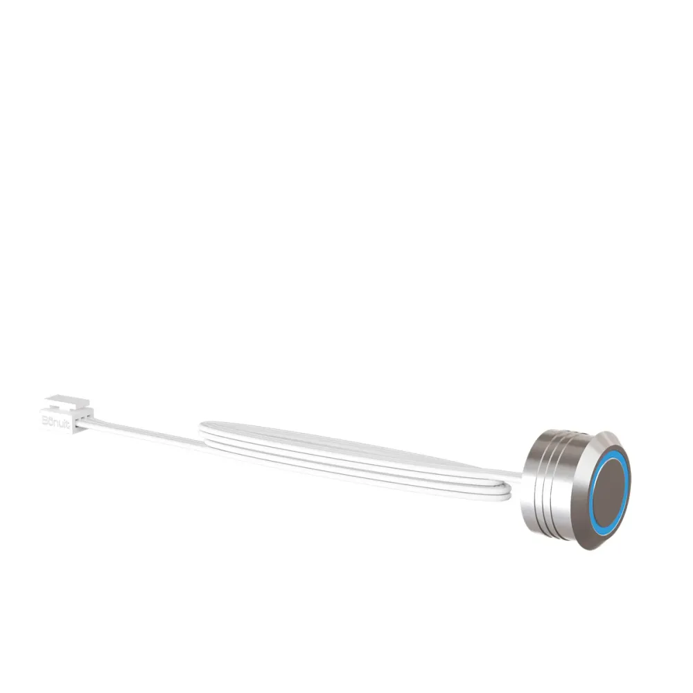 Sensor táctil integrado para fuente, cable blanco o negro Blanco Bonuit