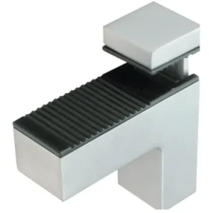 Soporte cuadrado de lujo niquel cepillado 75mm Bonuit