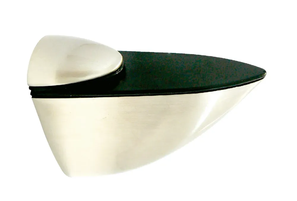 Soporte para entrepaño de vidrio niquel cepillado 45mm Bonuit