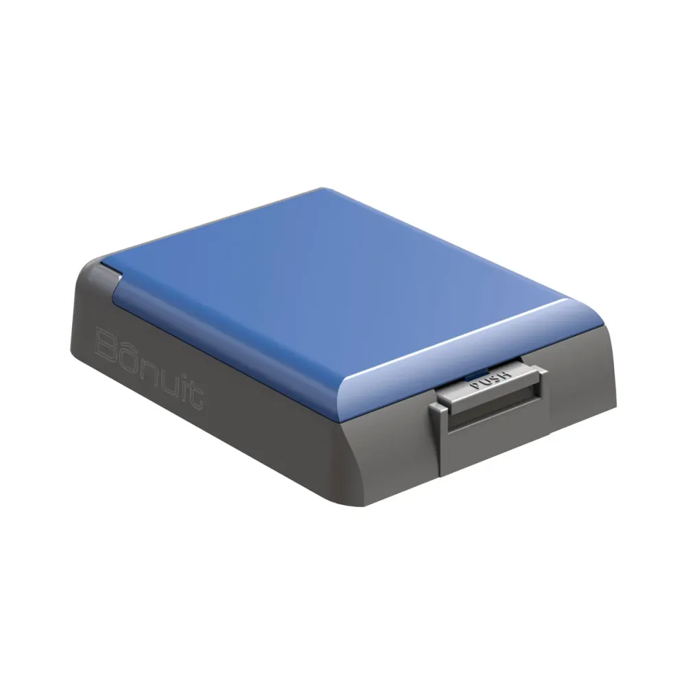Tapa basurera doble extraíble azul o gris Steel Bonuit